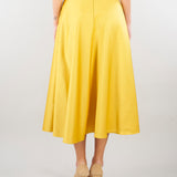 Gonna Sun in duchesse con logo gioiello GO15661E2 EV4 ELISABETTA FRANCHI 