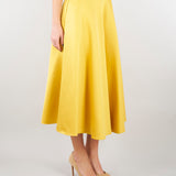 Gonna Sun in duchesse con logo gioiello GO15661E2 EV4 ELISABETTA FRANCHI 