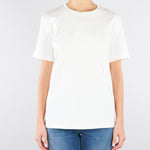 T-shirt Gesso con ricamo logo MA68P61E2 270 ELISABETTA FRANCHI 