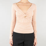 Maglia Nude in jersey con dettaglio gioiello MD02962E2 EA1 ELISABETTA FRANCHI 