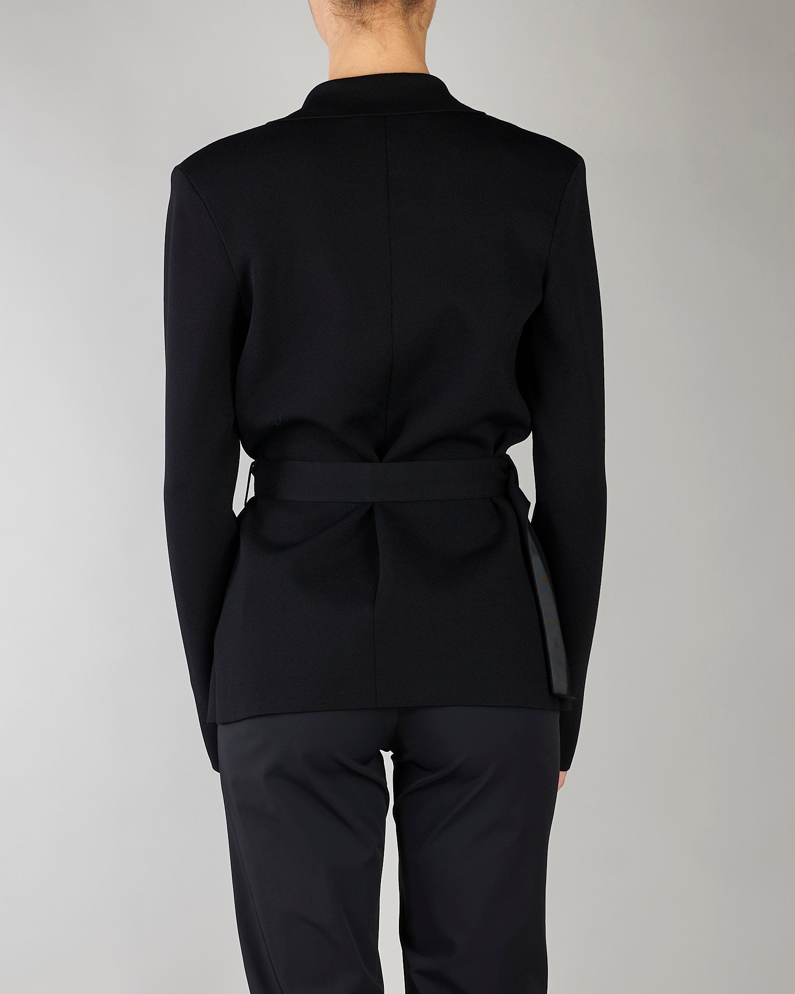 Giacca Nero in maglia punto stoffa MK10B62E2 110 ELISABETTA FRANCHI 