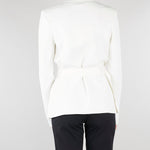 Giacca Avorio in maglia punto stoffa MK10B62E2 360 ELISABETTA FRANCHI 