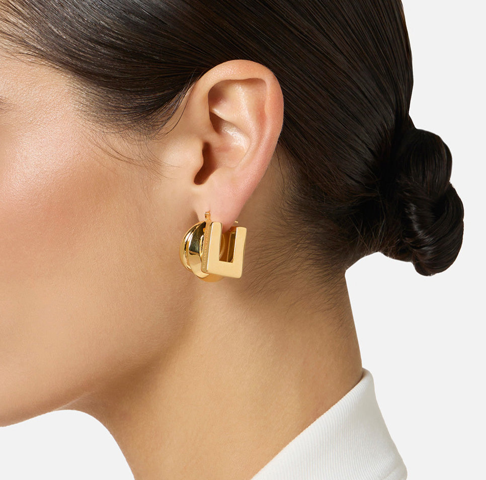 Orecchini con logo inciso OR05B61E2 U95 ELISABETTA FRANCHI 