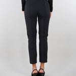 Pantaloni Nero in tessuto tecnico bielastico con cintura PA13261E2 110 ELISABETTA FRANCHI 