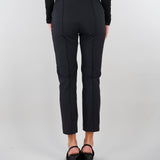 Pantaloni Nero in tessuto tecnico bielastico con cintura PA13261E2 110 ELISABETTA FRANCHI 