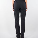 Pantaloni Nero in tessuto tecnico bielastico con cintura PA17261E2 110 ELISABETTA FRANCHI 