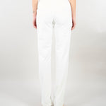Pantaloni Avorio in tessuto tecnico bielastico con cintura PA17261E2 360 ELISABETTA FRANCHI 