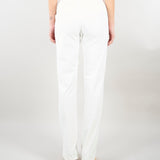 Pantaloni Avorio in tessuto tecnico bielastico con cintura PA17261E2 360 ELISABETTA FRANCHI 