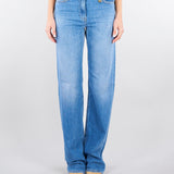 Jeans a palazzo con dettaglio logo PJ21I61E2 192 ELISABETTA FRANCHI 