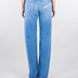 Jeans a palazzo con dettaglio logo PJ21I61E2 192 ELISABETTA FRANCHI 