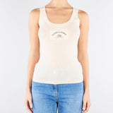 Top Burro in maglia con logo TK80B61E2 193 ELISABETTA FRANCHI 
