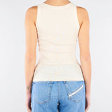 Top Burro in maglia con logo TK80B61E2 193 ELISABETTA FRANCHI 