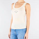 Top Burro in maglia con logo TK80B61E2 193 ELISABETTA FRANCHI 