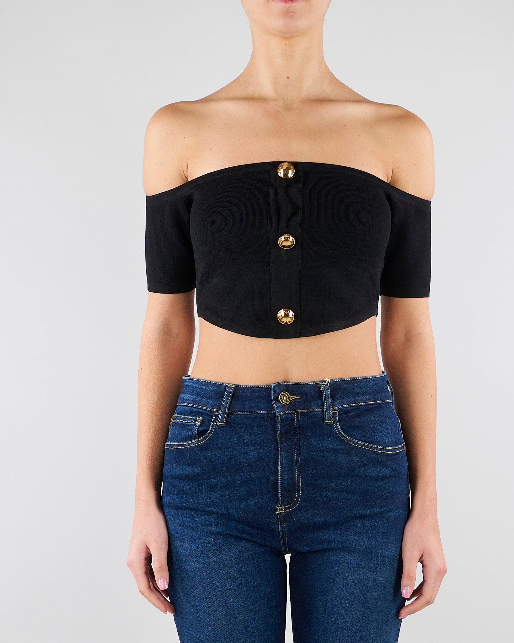 Top in maglia Nero TK86B62E2 110 ELISABETTA FRANCHI 