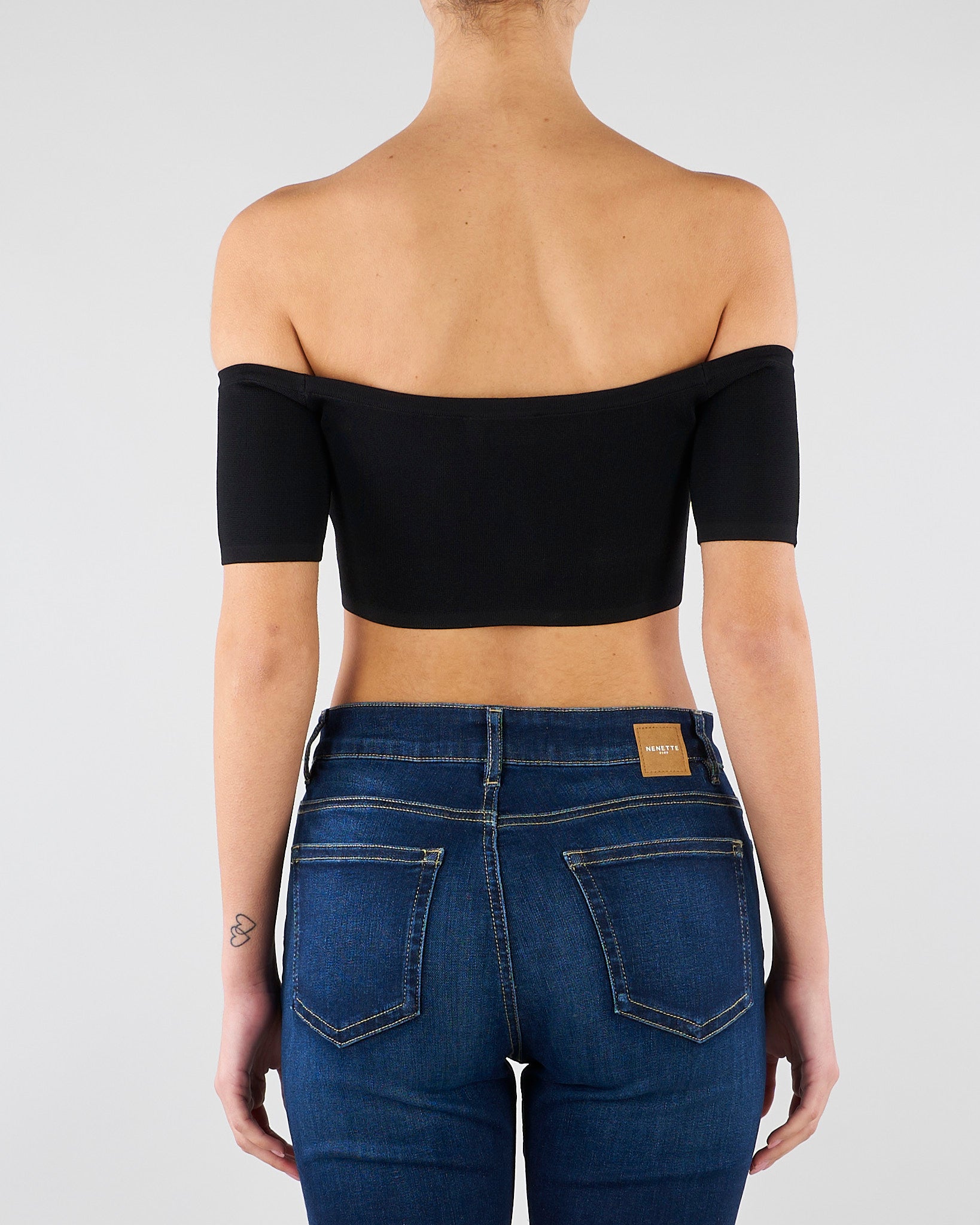 Top in maglia Nero TK86B62E2 110 ELISABETTA FRANCHI 