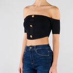 Top in maglia Nero TK86B62E2 110 ELISABETTA FRANCHI 