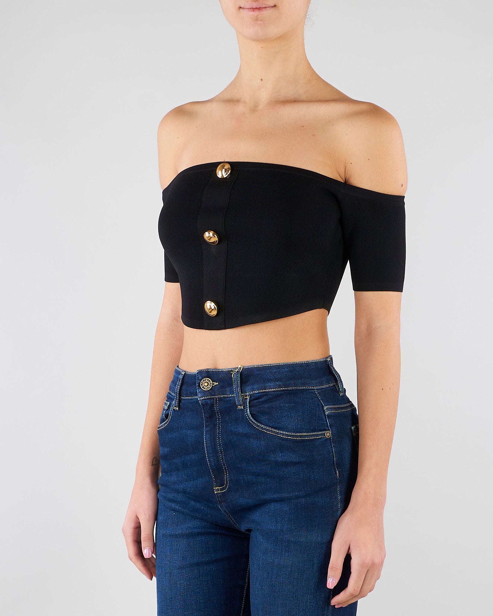 Top in maglia Nero TK86B62E2 110 ELISABETTA FRANCHI 