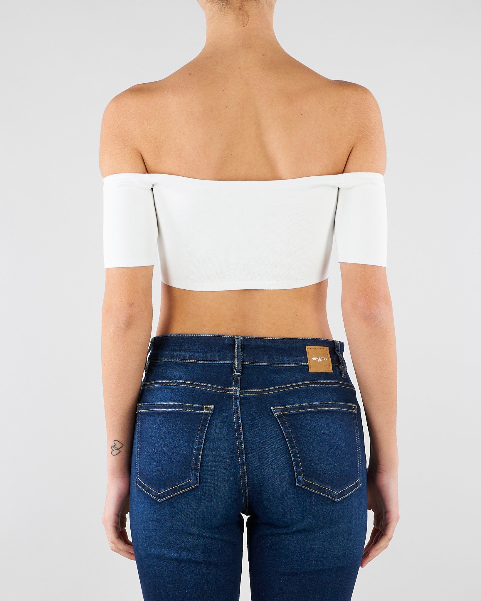 Top in maglia Avorio TK86B62E2 360 ELISABETTA FRANCHI 