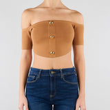 Top in maglia Daino TK86B62E2 AI6 ELISABETTA FRANCHI 