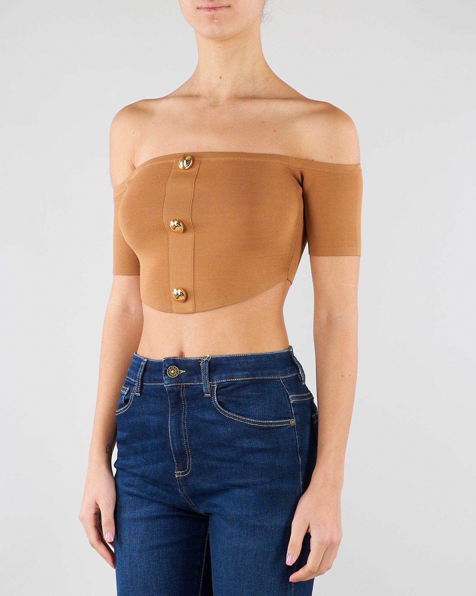 Top in maglia Daino TK86B62E2 AI6 ELISABETTA FRANCHI 
