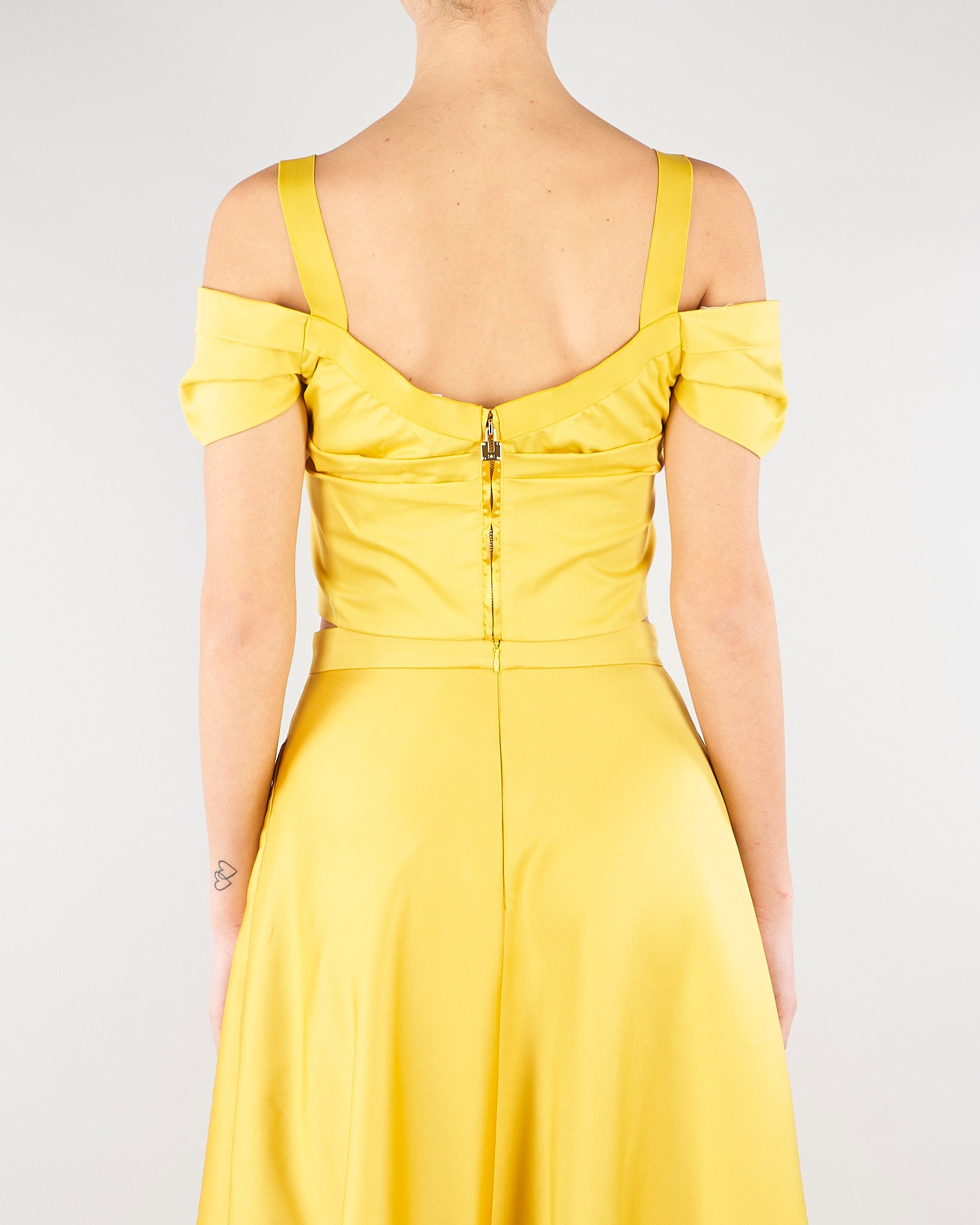 Top Sun in cotone stretch con collana TO04861E2 EV4 ELISABETTA FRANCHI 