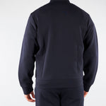 Felpa Blu full zip in double jersey con logo EM004536AF10013 UB118 EMPORIO ARMANI 