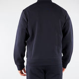 Felpa Blu full zip in double jersey con logo EM004536AF10013 UB118 EMPORIO ARMANI 