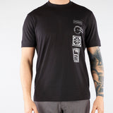 T-shirt Nero con stampa EM004994AF24470 UC001 EMPORIO ARMANI 