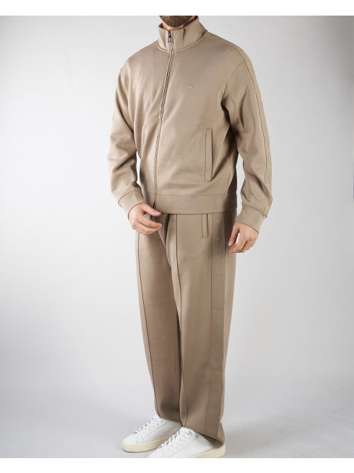Pantaloni Beige in double jersey con banda logata EM005223AF10013 U6107 EMPORIO ARMANI 