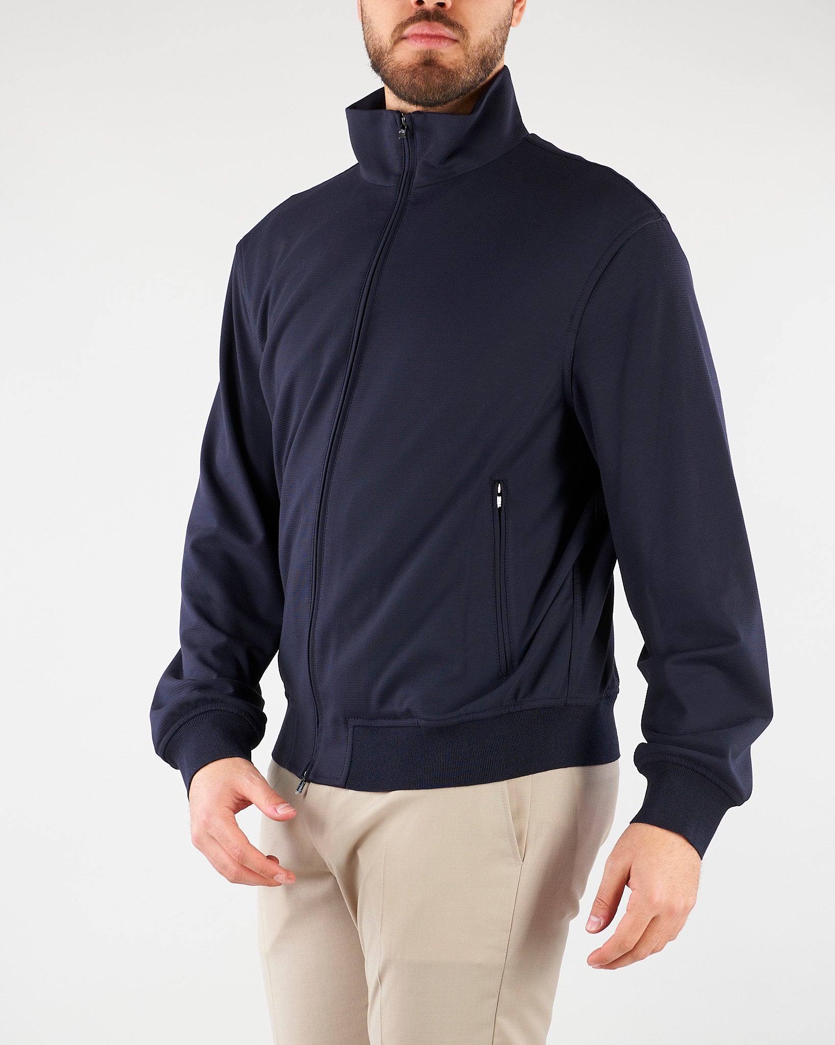 Blouson Blu in tessuto armaturato EM005735AF24843 UB118 EMPORIO ARMANI 