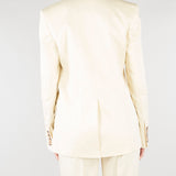 Blazer Vaniglia doppiopetto spinato con ricami D48EI023ER3 MF333 ERMANNO BY ERMANNO SCERVINO 