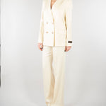 Blazer Vaniglia doppiopetto spinato con ricami D48EI023ER3 MF333 ERMANNO BY ERMANNO SCERVINO 