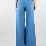 Jeans flare con pizzo ricamato D48EP040REJ4 MF156 ERMANNO BY ERMANNO SCERVINO 