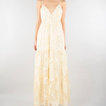 Abito Vaniglia a balze in raso devorè floreale D48EQ024E60 MFB31 ERMANNO BY ERMANNO SCERVINO 