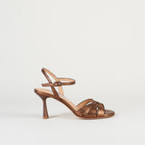 Sandali Bronzo in pelle lamè 7541 40 FRANCESCO SACCO 