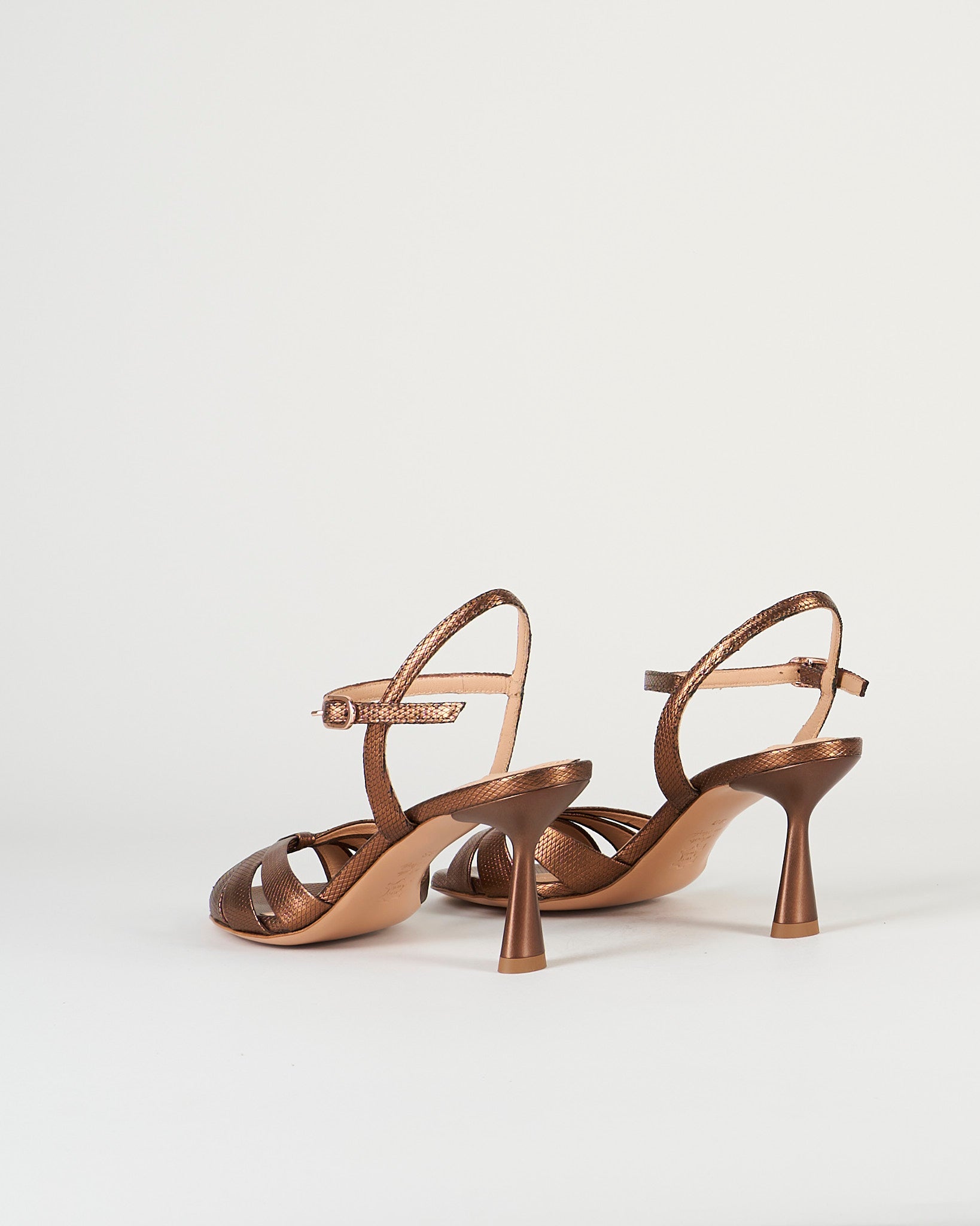 Sandali Bronzo in pelle lamè 7541 40 FRANCESCO SACCO 