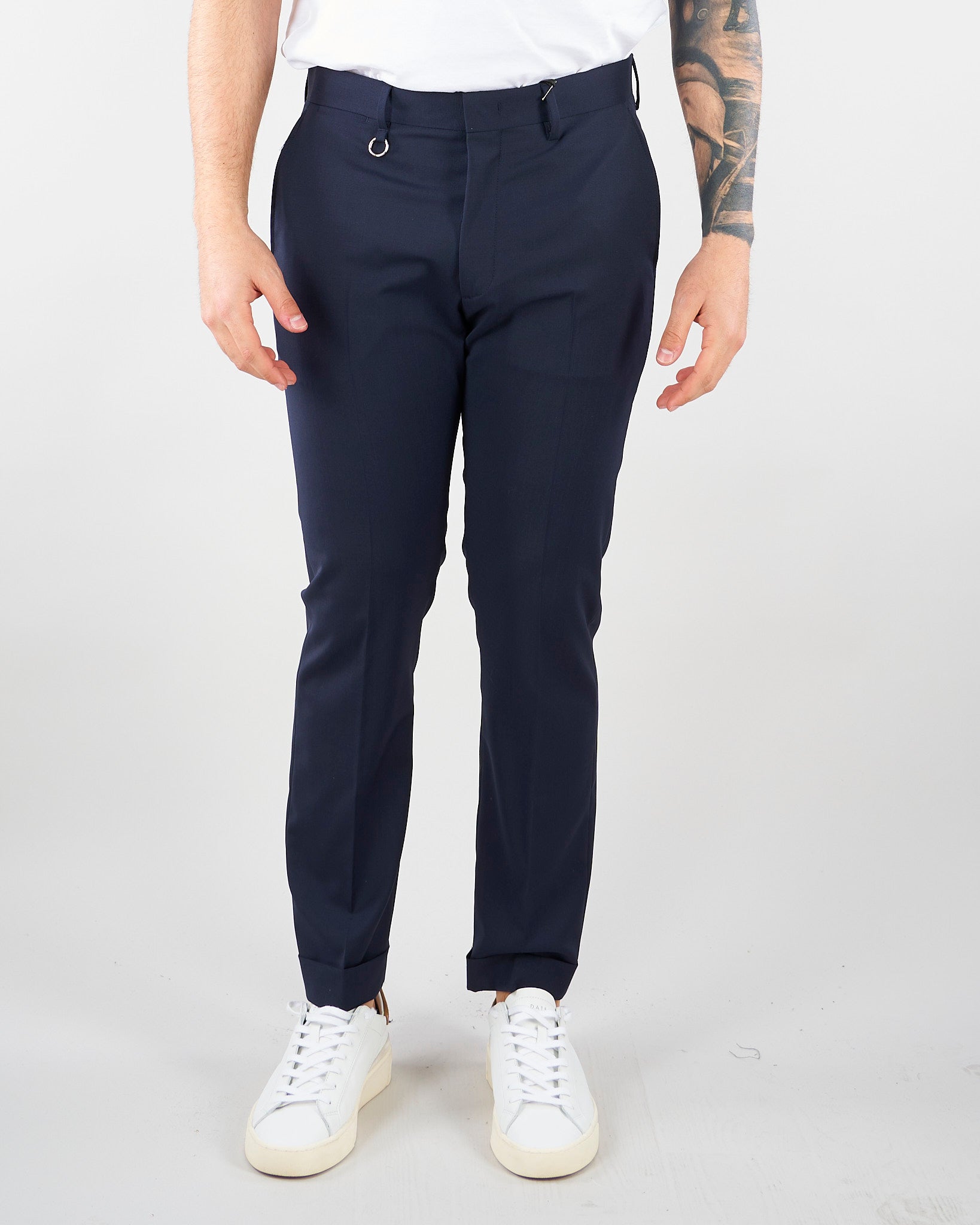 Pantalone Roxy Blu in fresco lana GC1PSS266889 E044 GOLDEN CRAFT 