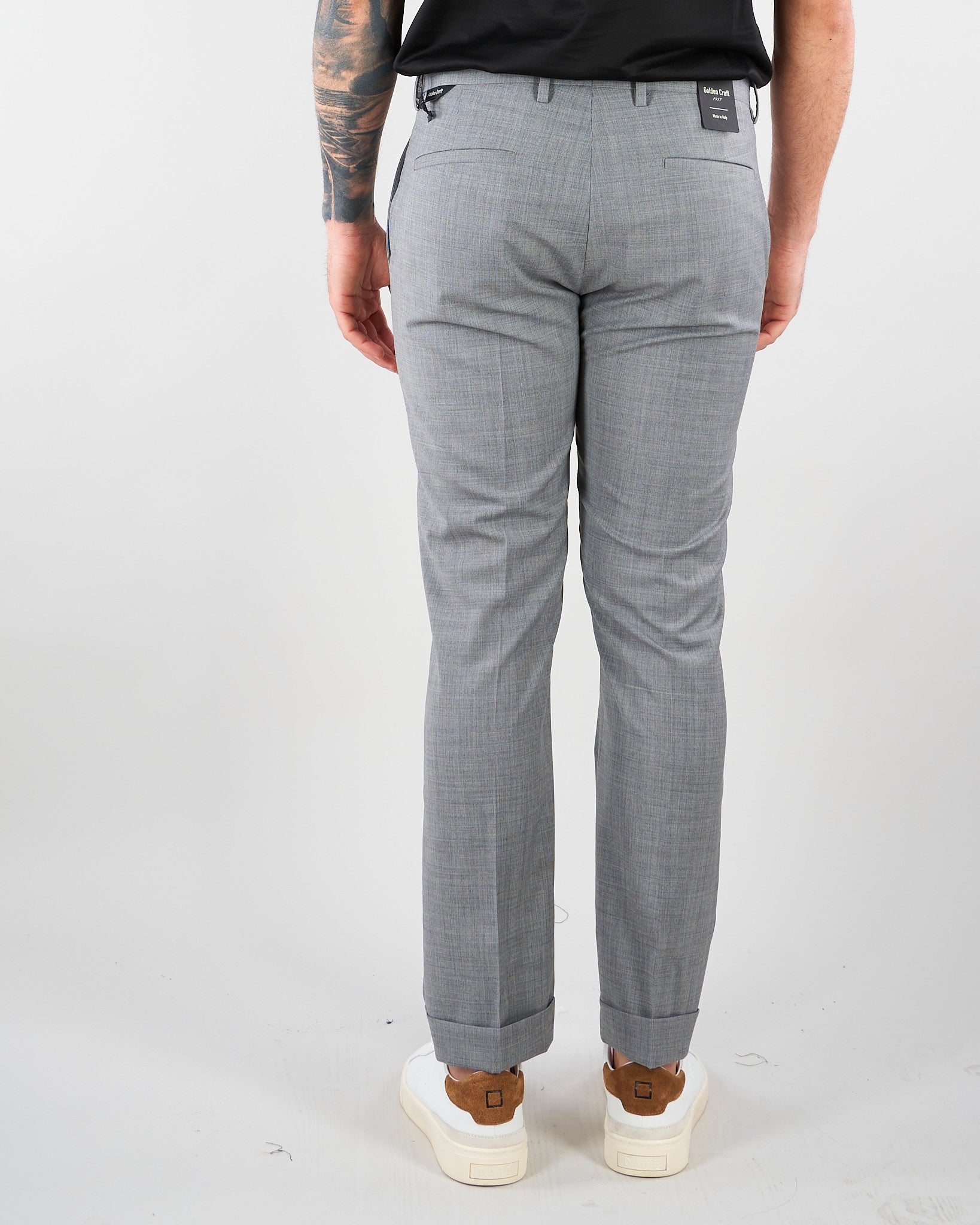 Pantalone Roxy Grigio in fresco lana GC1PSS266889 N013 GOLDEN CRAFT 