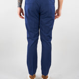 Pantalone Max Blu in fresco lana con elastico e pences GC1PSS266896 E003 GOLDEN CRAFT 
