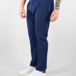 Pantalone Max Blu in fresco lana con elastico e pences GC1PSS266896 E003 GOLDEN CRAFT 