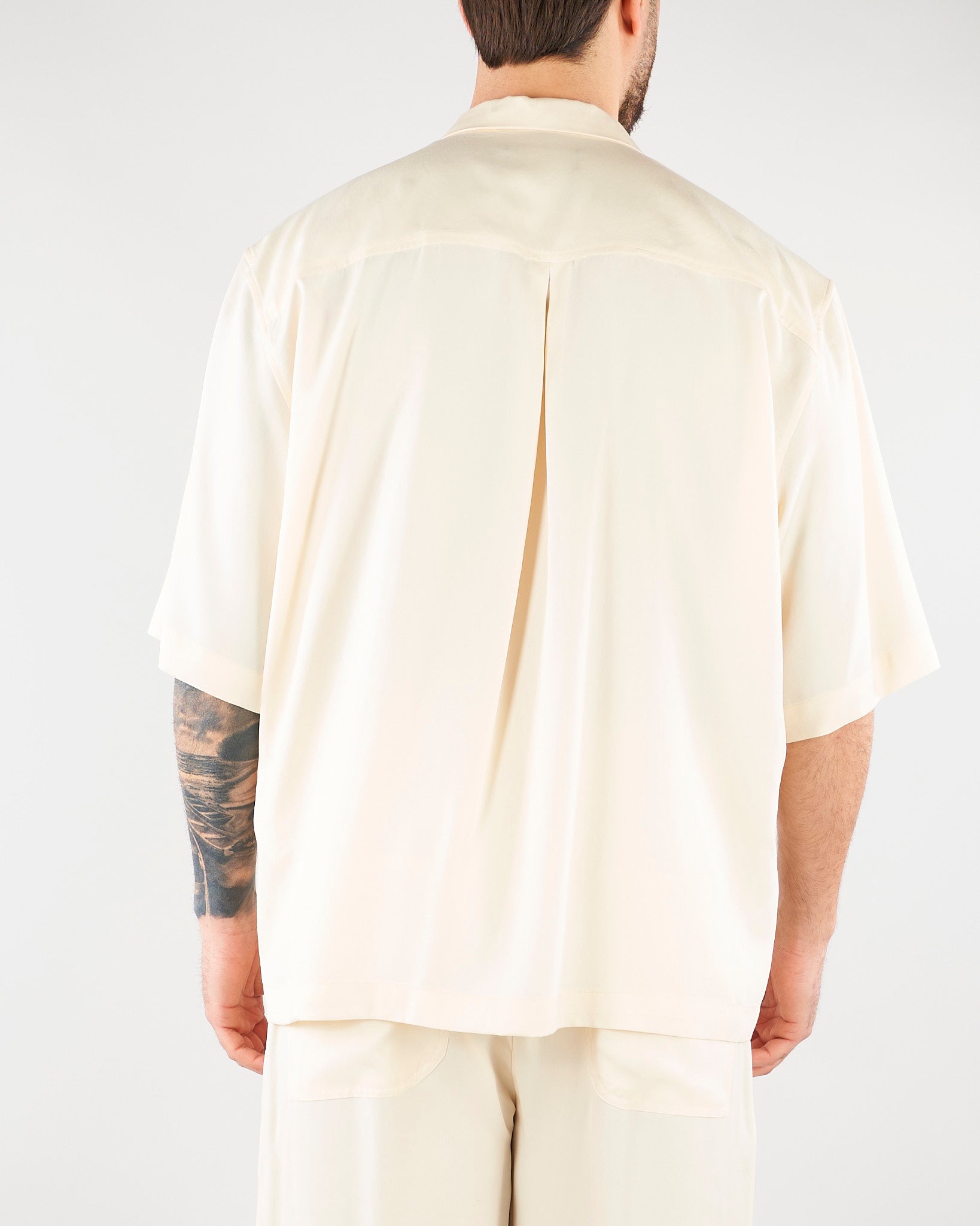 Camicia Panna in tessuto fluido Relaxed fit CA3626 2 I'M BRIAN 