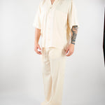 Camicia Panna in tessuto fluido Relaxed fit CA3626 2 I'M BRIAN 