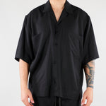 Camicia Nero in tessuto fluido Relaxed fit CA3626 9 I'M BRIAN 