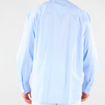 Camicia Celeste a righe in cotone CA3630 18 I'M BRIAN 