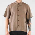 Camicia jacquard Taupe Relaxed fit CA3633 35 I'M BRIAN 