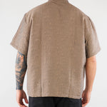 Camicia jacquard Taupe Relaxed fit CA3633 35 I'M BRIAN 