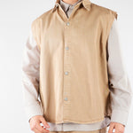 Gilet Beige in cotone Oversize CA3654 45 I'M BRIAN 