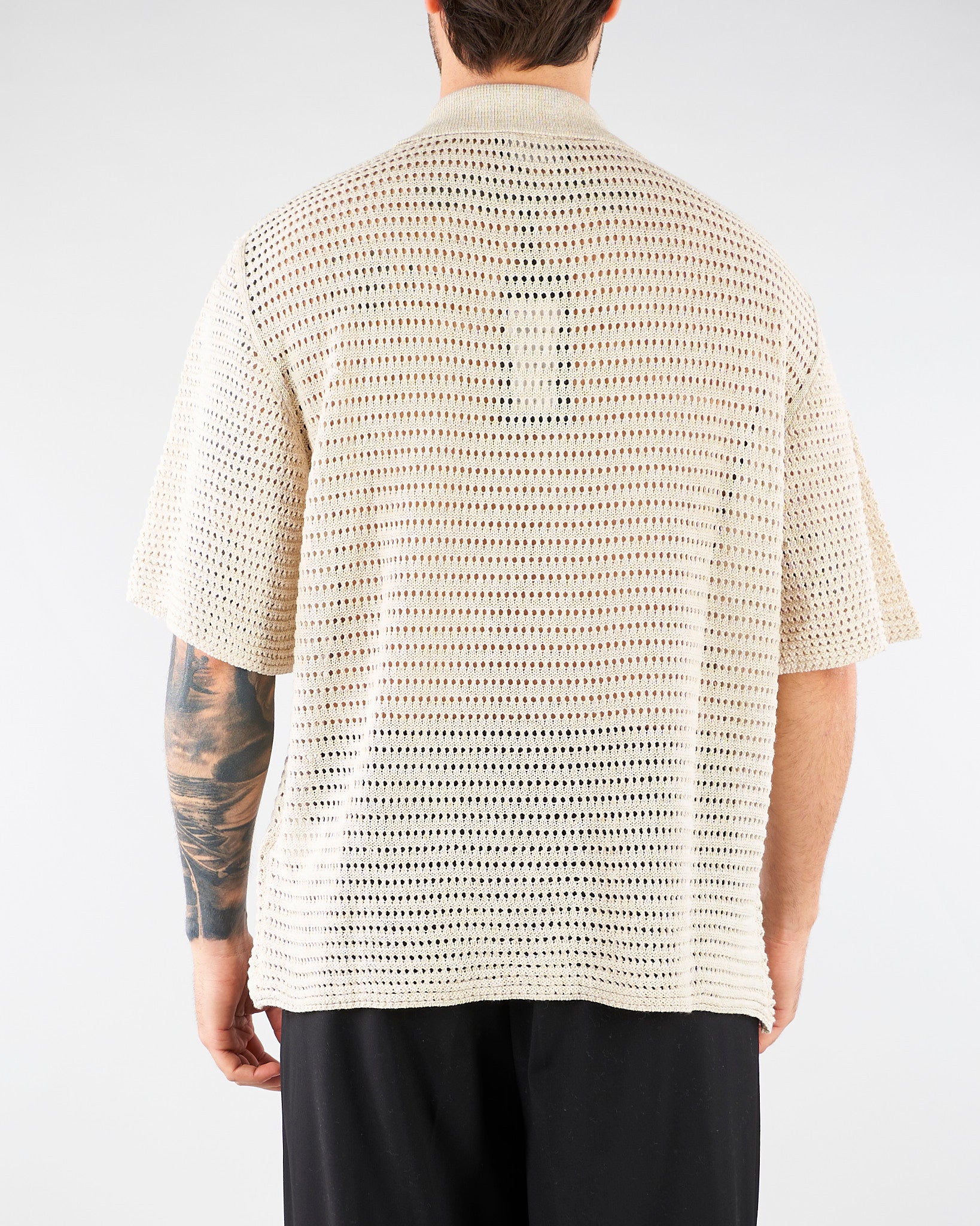 Maglia in crochet Naturale Oversize MA3609 15 I'M BRIAN 