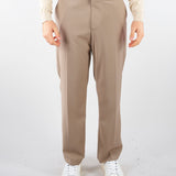 Pantalone Taupe gamba dritta crop fit PA3683 35 I'M BRIAN 