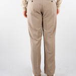 Pantalone Taupe gamba dritta crop fit PA3683 35 I'M BRIAN 